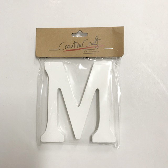 Craft Wood Letters 10cm 1.2cm Thick "m"