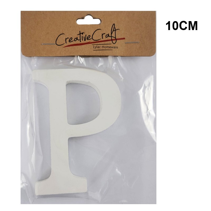 Craft Wood Letters 10cm 1.2cm Thick "p"