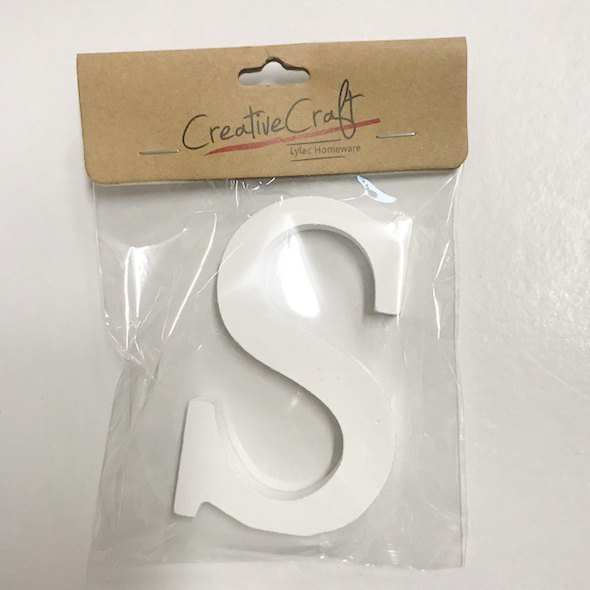 Craft Wood Letters 10cm 1.2cm Thick "s"
