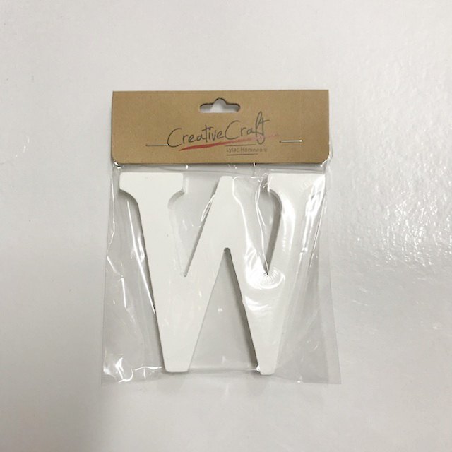 Craft Wood Letters 10cm 1.2cm Thick "w"