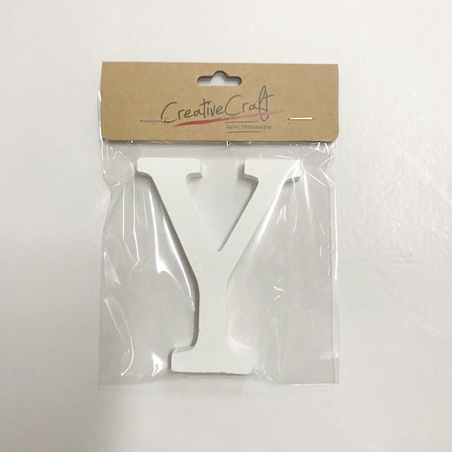 Craft Wood Letters 10cm 1.2cm Thick "y"