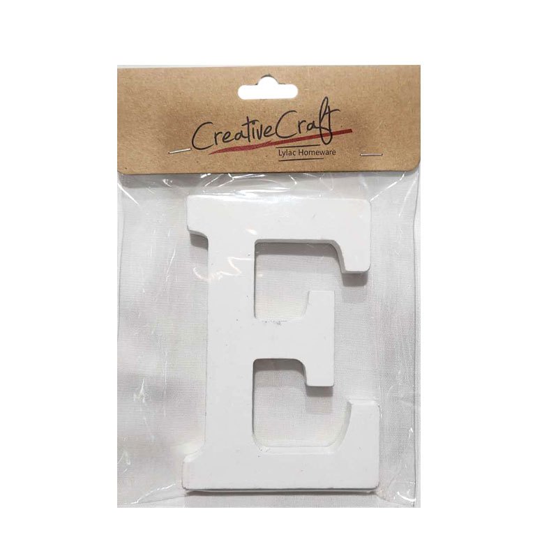 Craft Wood Letters 10cm 1.2cm Thick "e"
