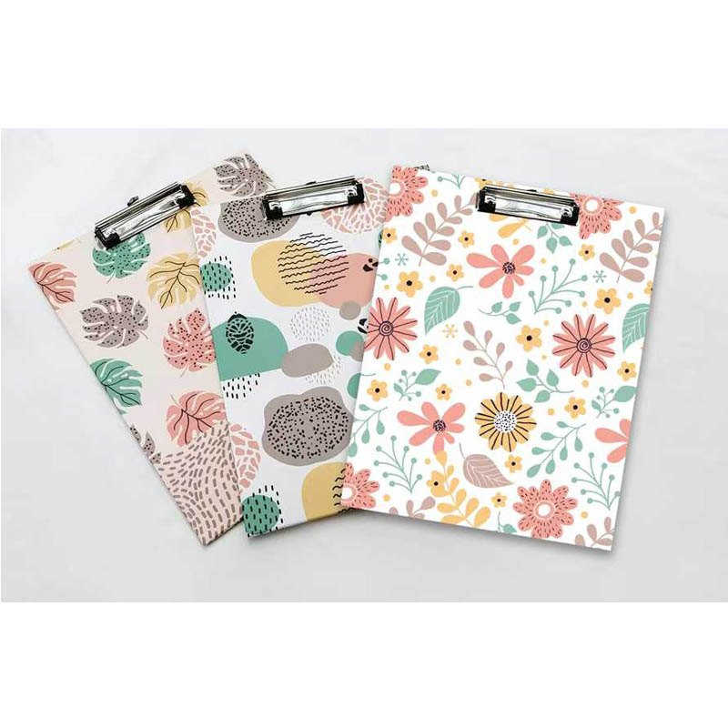 A4 Clipboard 3 Assorted Paper Cardbaord