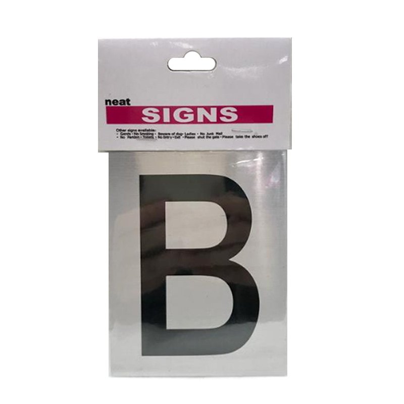 Sign Stick on Letter "b" 8x10.5cm