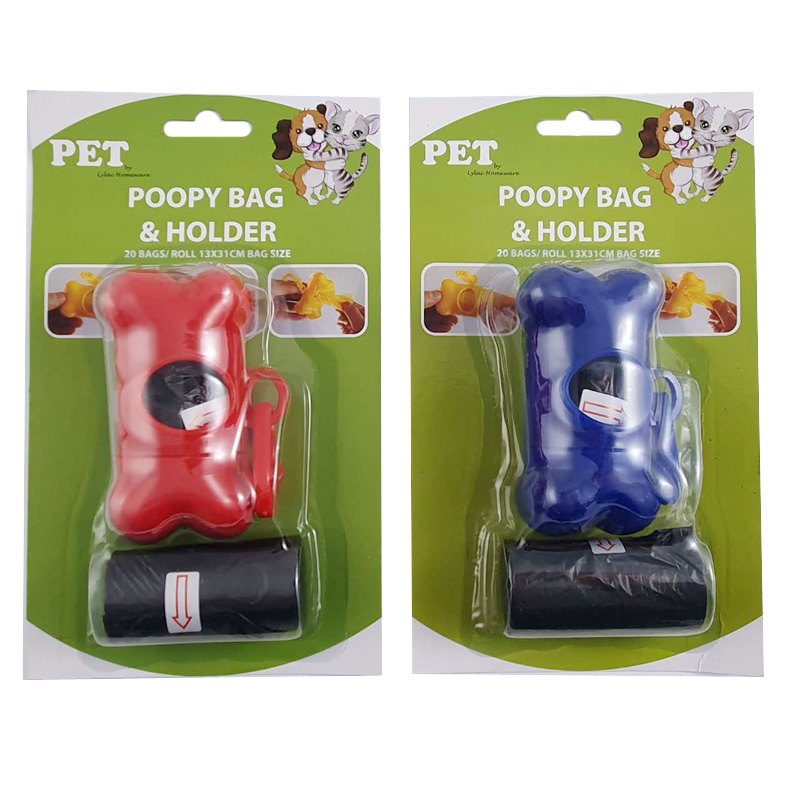 Pet Poopy Bag & Holder 20pc/ROLL 7UM