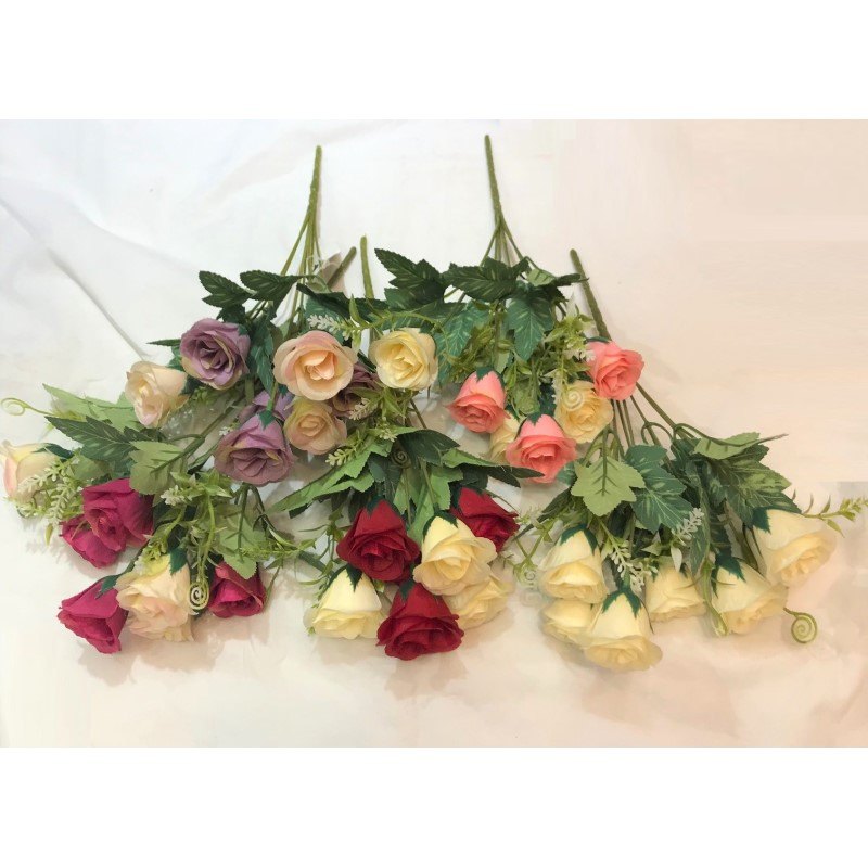 Flower Bunch - 7HD Roses 2TONE 5 Assorted