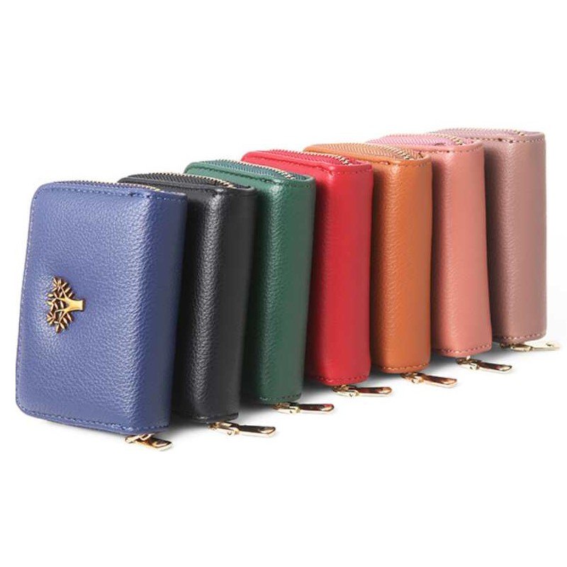 Lady's Wallet Tree Assorted Assorted Colours 11x8cm