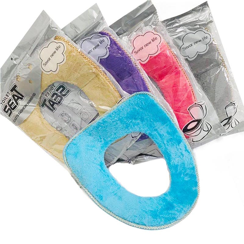 Warm Toilet Seat Cover Assorted Colours