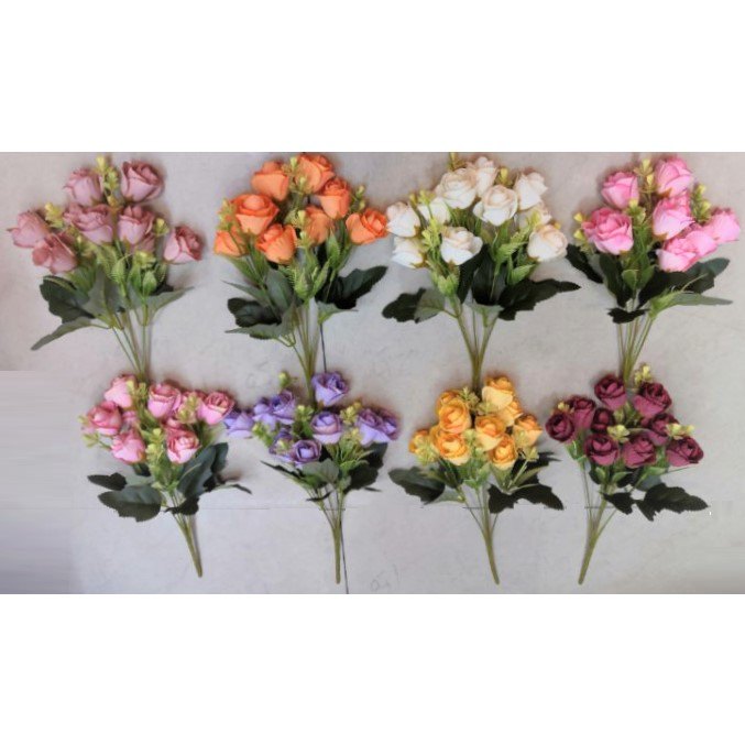 Flower Bunch - Roses 10HDS Assorted Colours