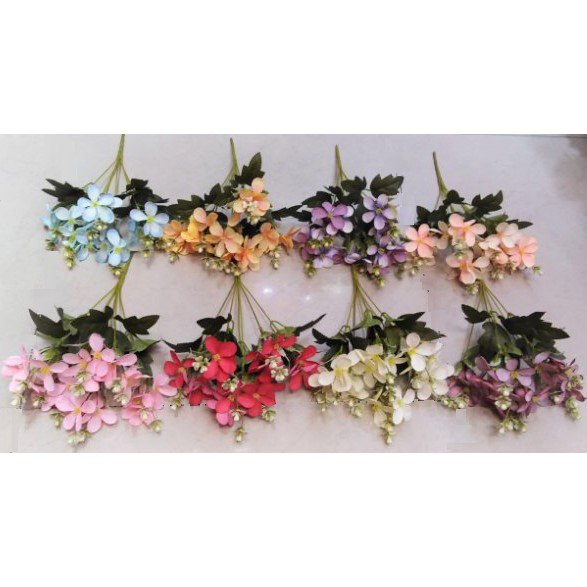 Flower Bunch - 5 Petal Wild Flowers 18HDS Assorted Colours