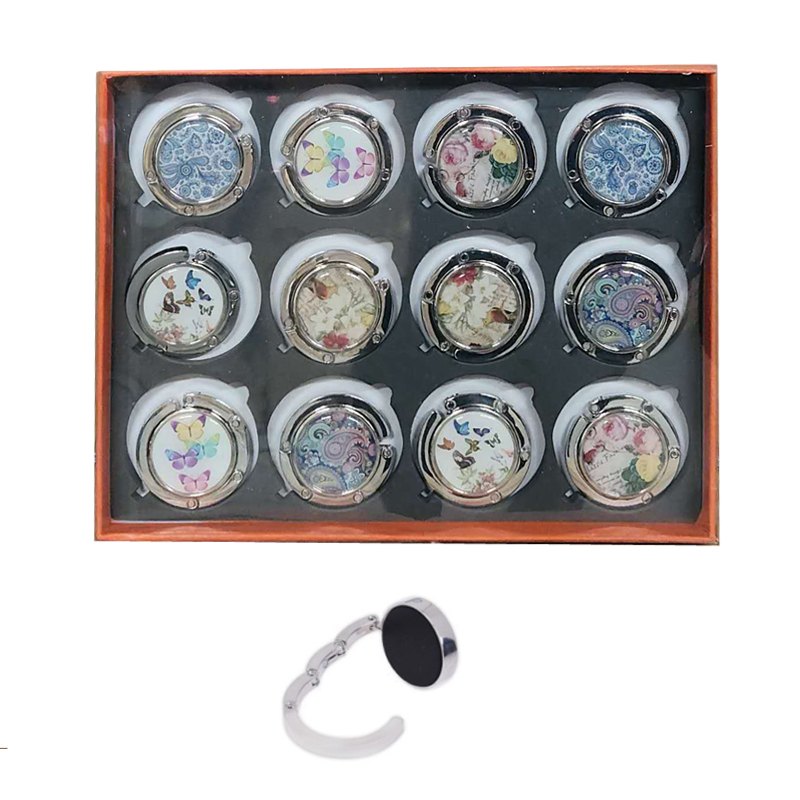 Pocket Bag Hanger Flower Patterns 4cm 6 Assorted