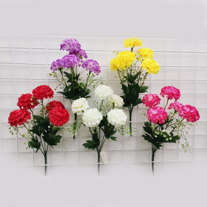 Flower Bunch - 5HD Ball Shape Flower Assorted Colours