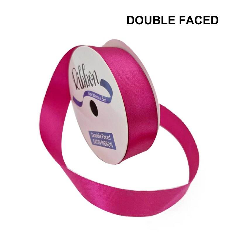 Ribbon Satin 22mmx5m Shock Pink
