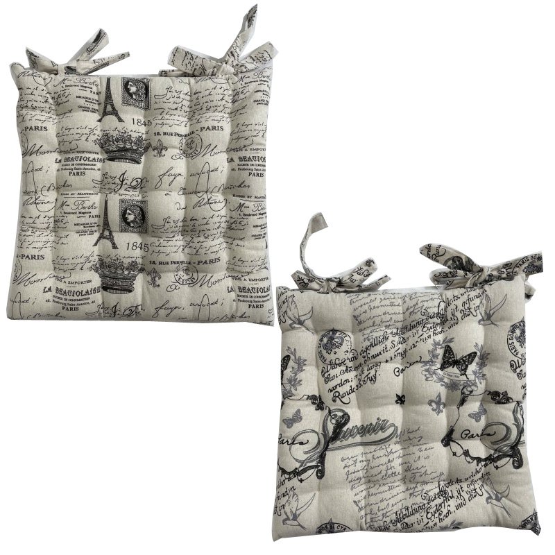 Chair Cushion 40cm 2 Assorted