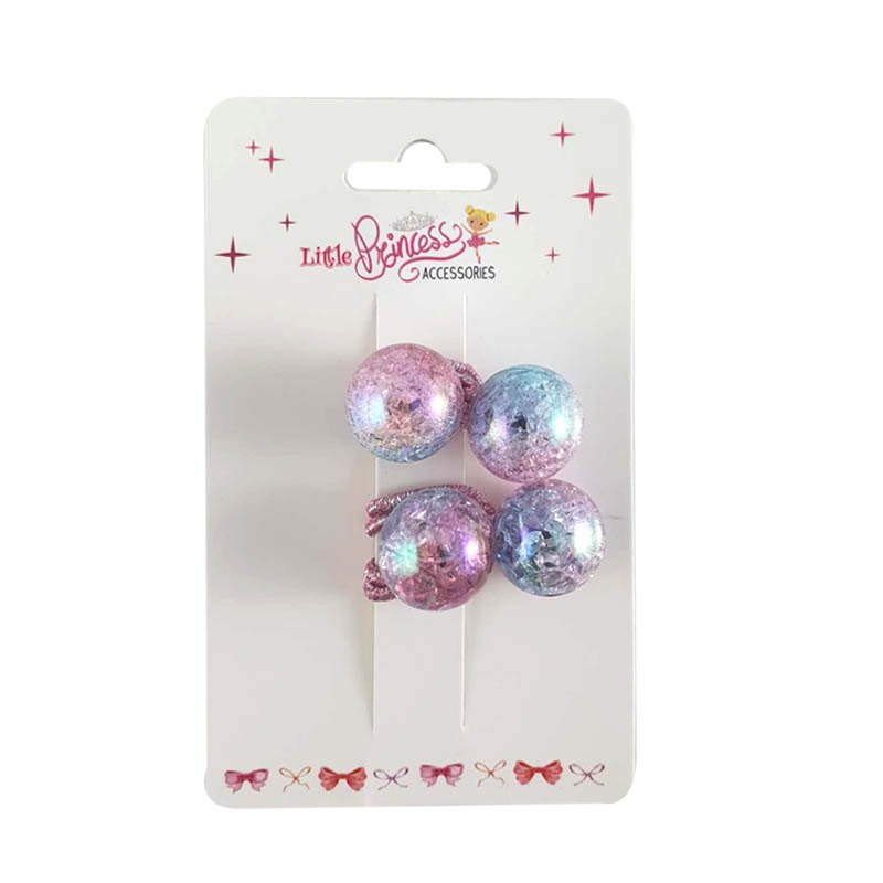 Kids Hair Set 2pc Elastic Hair Bands with Acrylic Gems