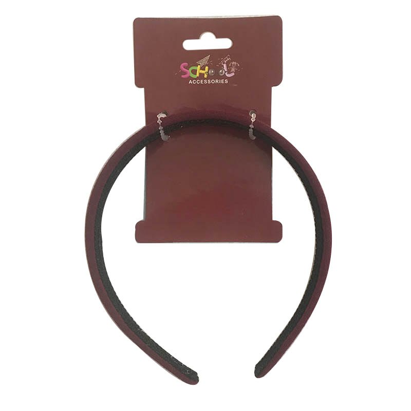 School Burgundy Headband