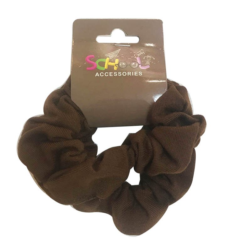 School Brown Scrunchies 2pc