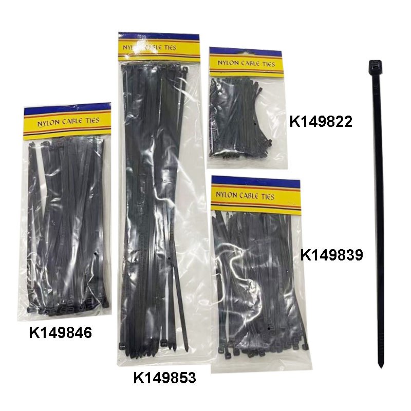 Cable Ties Black 2.5x100mm 100pk