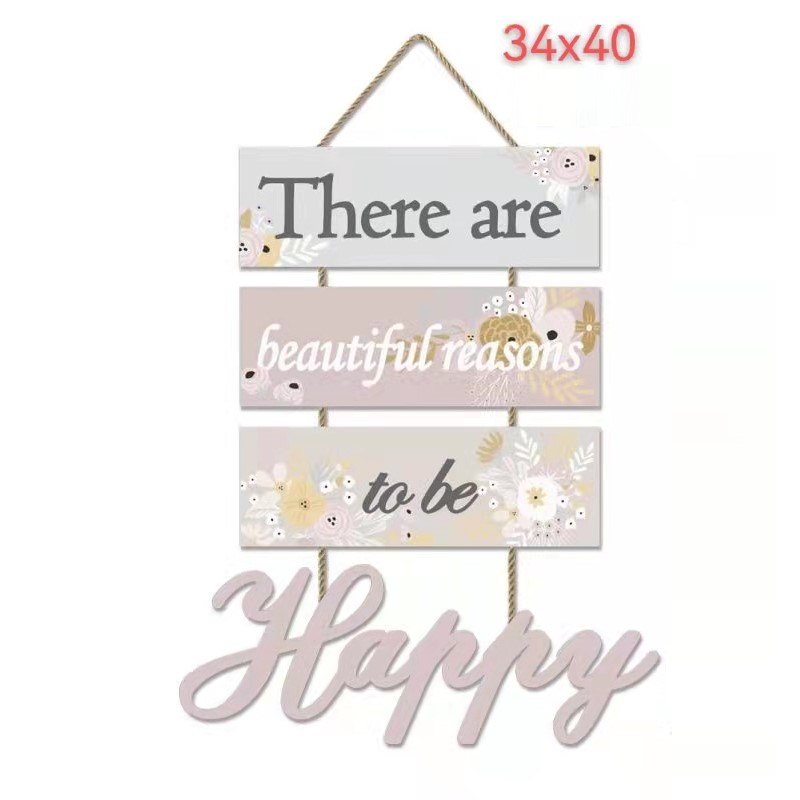 Wooden Plaque 34x40cm Beautiful Reasons
