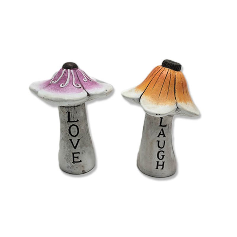 Garden Mushroom 2 Assorted 9x9x14.5cm