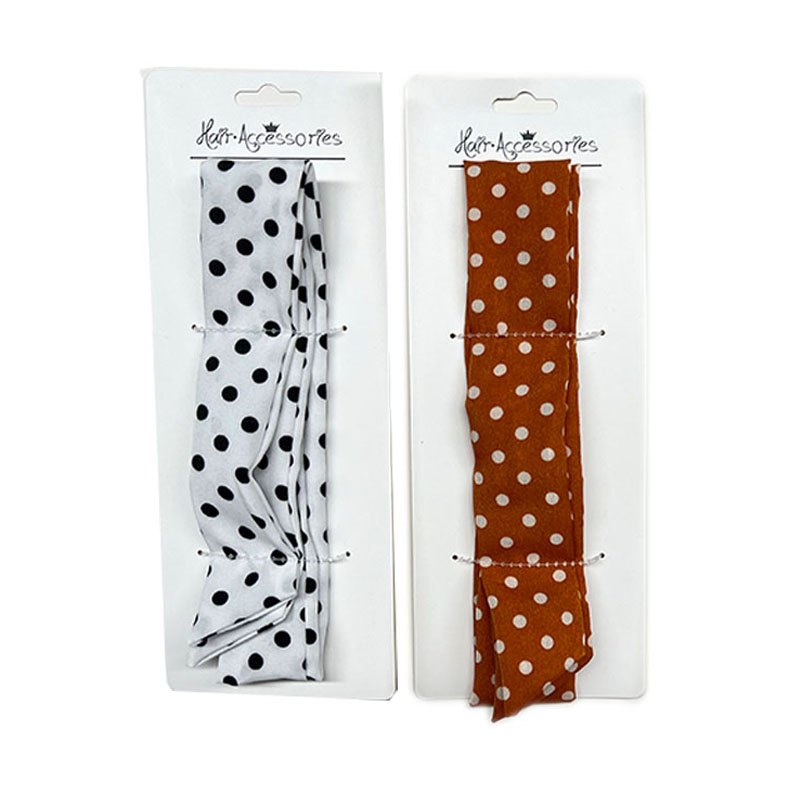 Hair Headband Assorted Colours with Dots