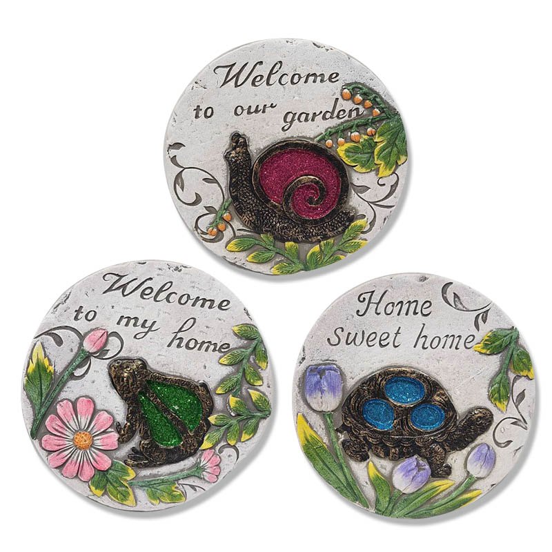 Garden Inspriational Rock 3 Assorted15x15x2cm
