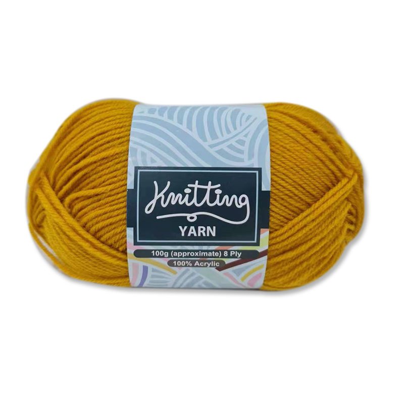 Knitting Yarn 100g Dark Yellow