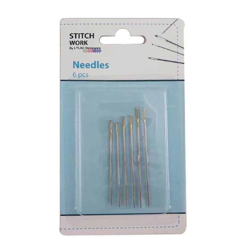 Stitchwork Sewing Needles 6pc Big Hole