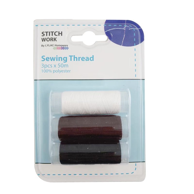 Stitchwork Sewing Threads 50MX3PC