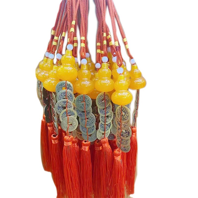 Chinese Fengshui Hulu Coin Hanger 25cm