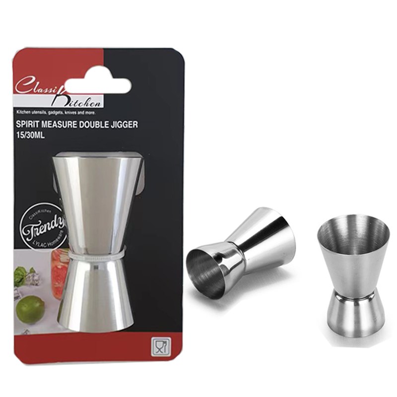 Cocktail Spirit Measure Double Jigger 15/30ml 3.4D/4.1CM Dia x7cm
