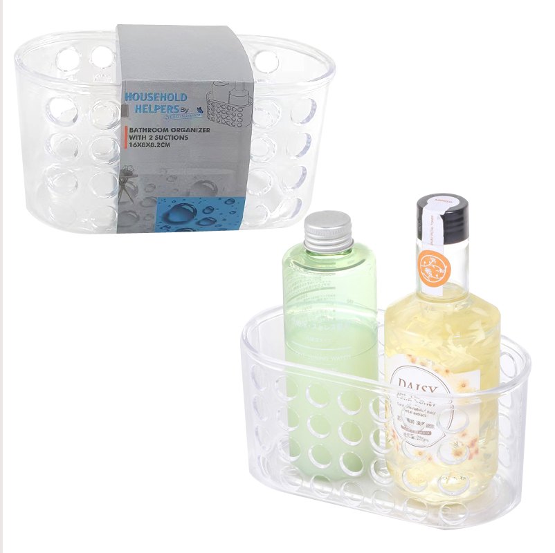 Bath Room Organizer with Suction 15x7.5x8.4cm
