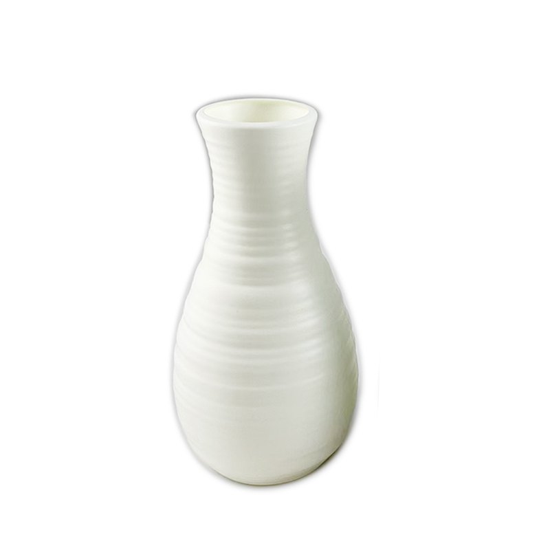 Plastic Vase 10.5x20.5cm White