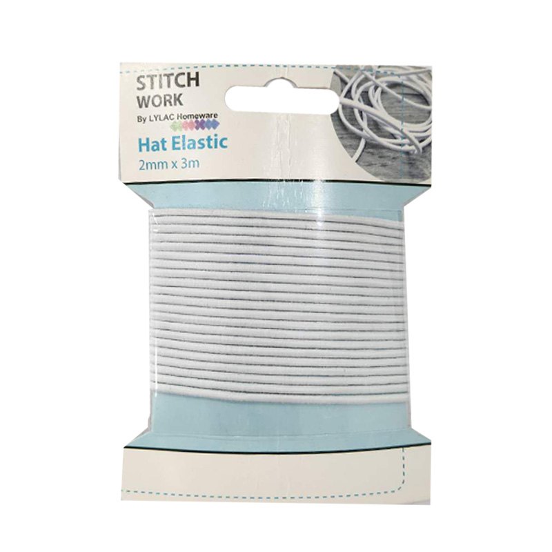 Stitchwork Elastic Bands 1mmX3M White