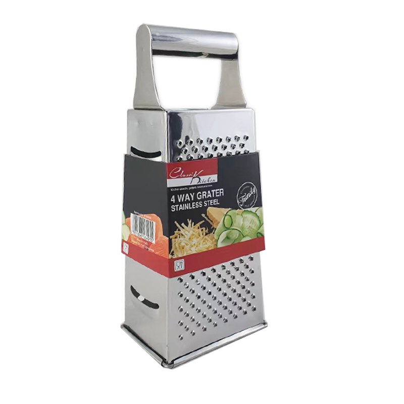 S/steel Grater 4WAY 9x6.8x21.4cm 0.25mm Thick