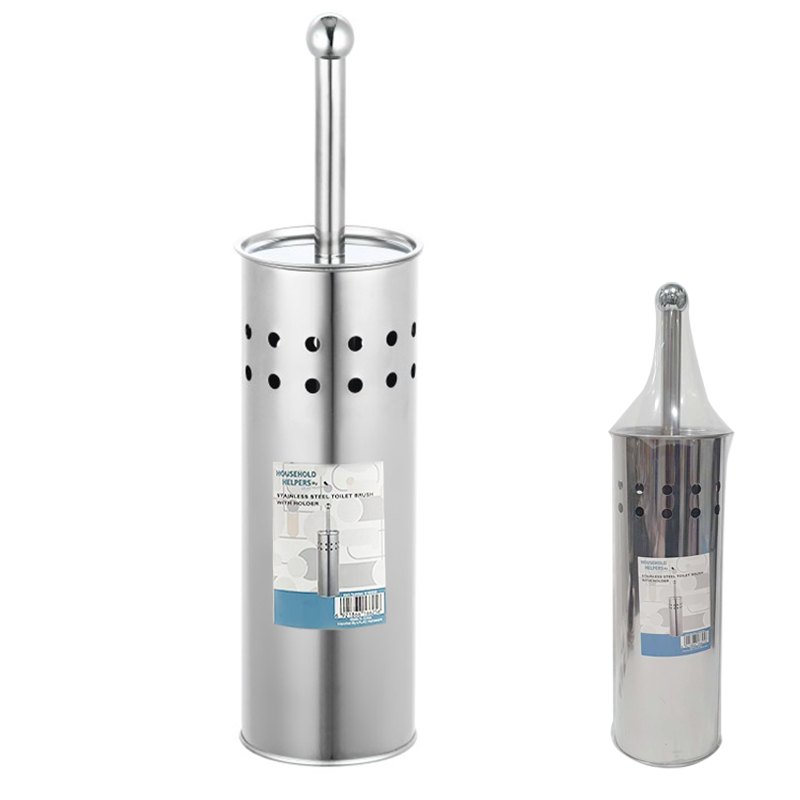Toilet Brush S/s Set 37.5cm Assembled