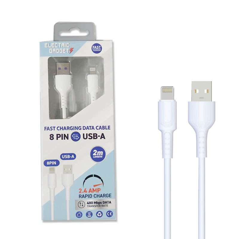 Electrical Fast Charge USB Cable 8PIN TO Usb-a 2m