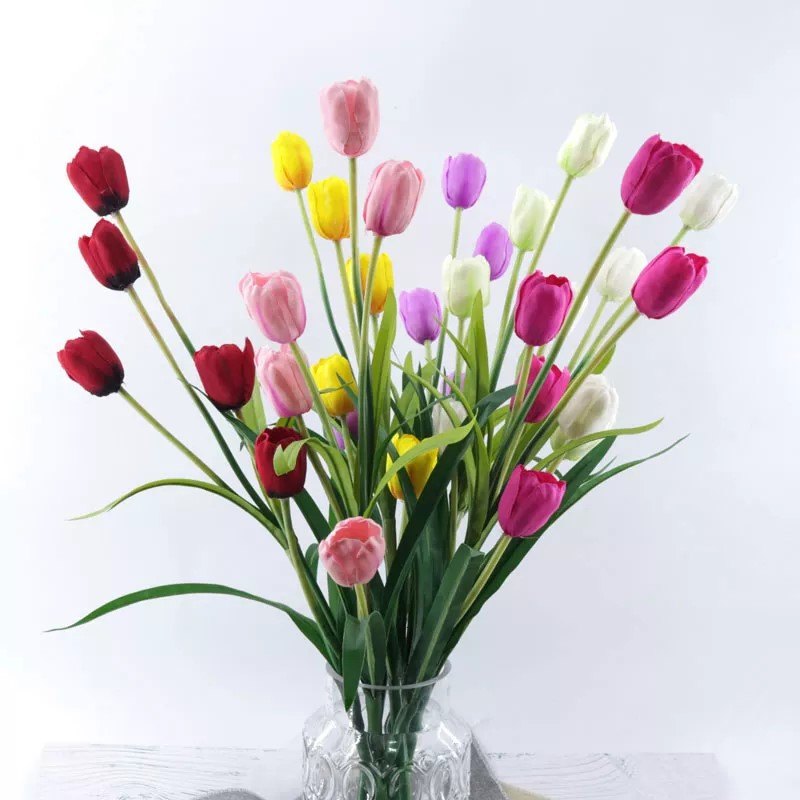 Flower Pick 5HD Tulips Assorted Colours 100cm