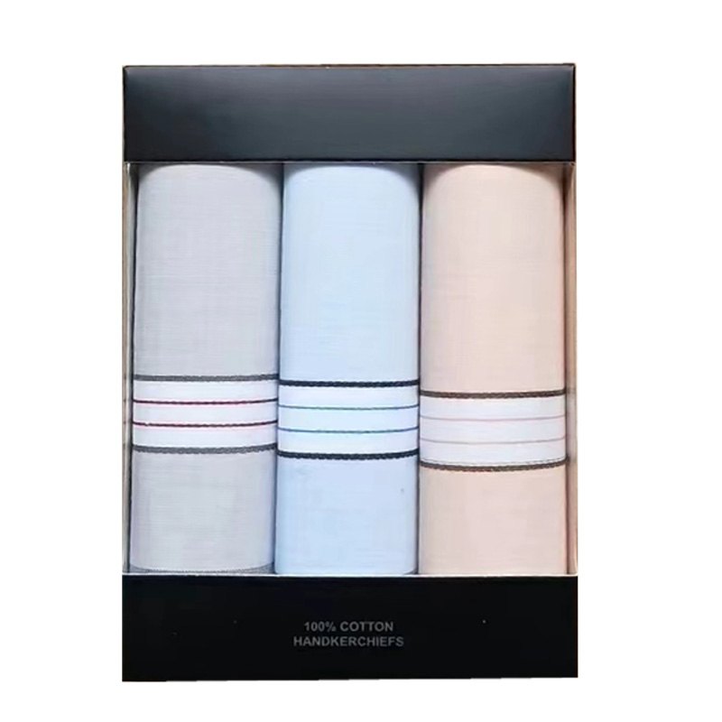 Handkerchieves 3pc Cotton 40x40cm