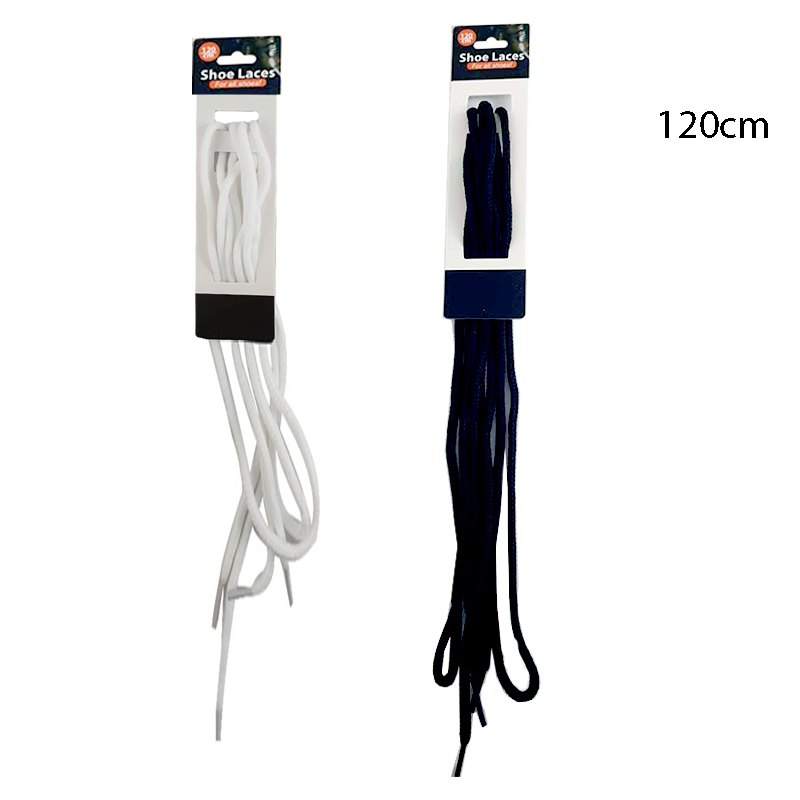 Shoe Laces 120cm Black & White