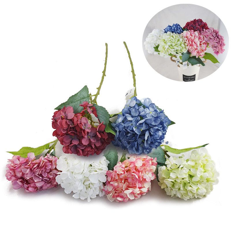 Flower Pick Hydrangea 60cm Assorted Colours