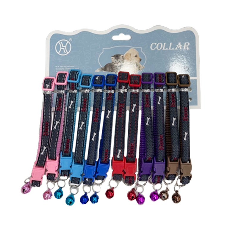 Pet Collar Cowboy Dsn 1cm Assorted Colours