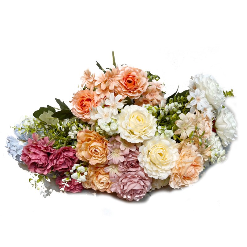 Flower Bunch - 10HD Rose Buds Assorted Colours