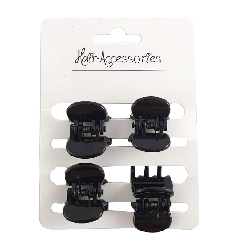 Hair Claws Mini 4pc 2.5cm