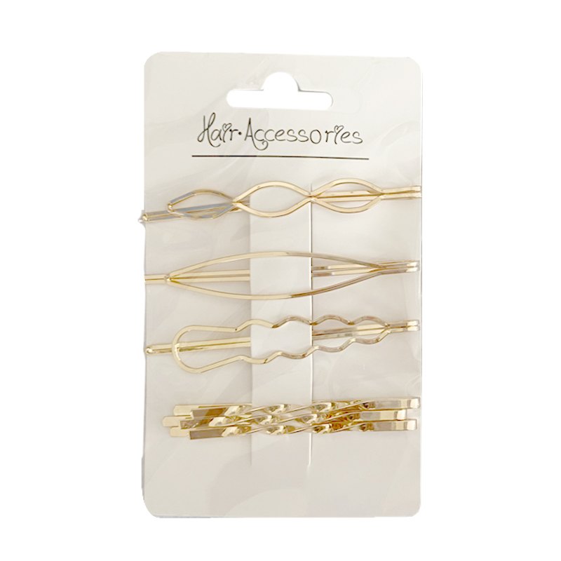 Hair Pins Gold 6pc