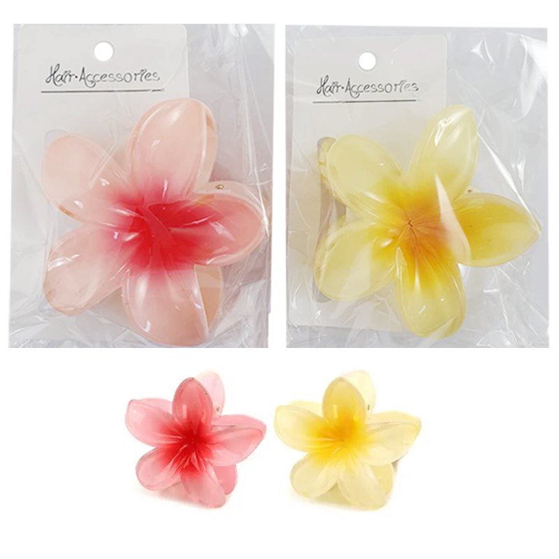 Hair Claw Frangipani Assorted Colours