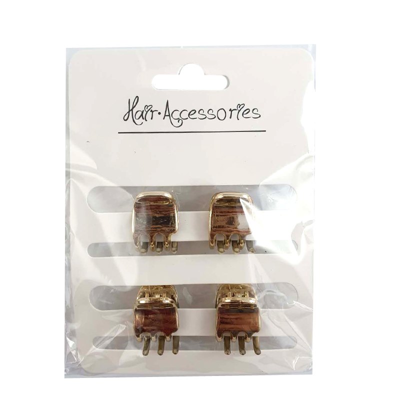 Hair Claw Gold Mini 4PCS0.6