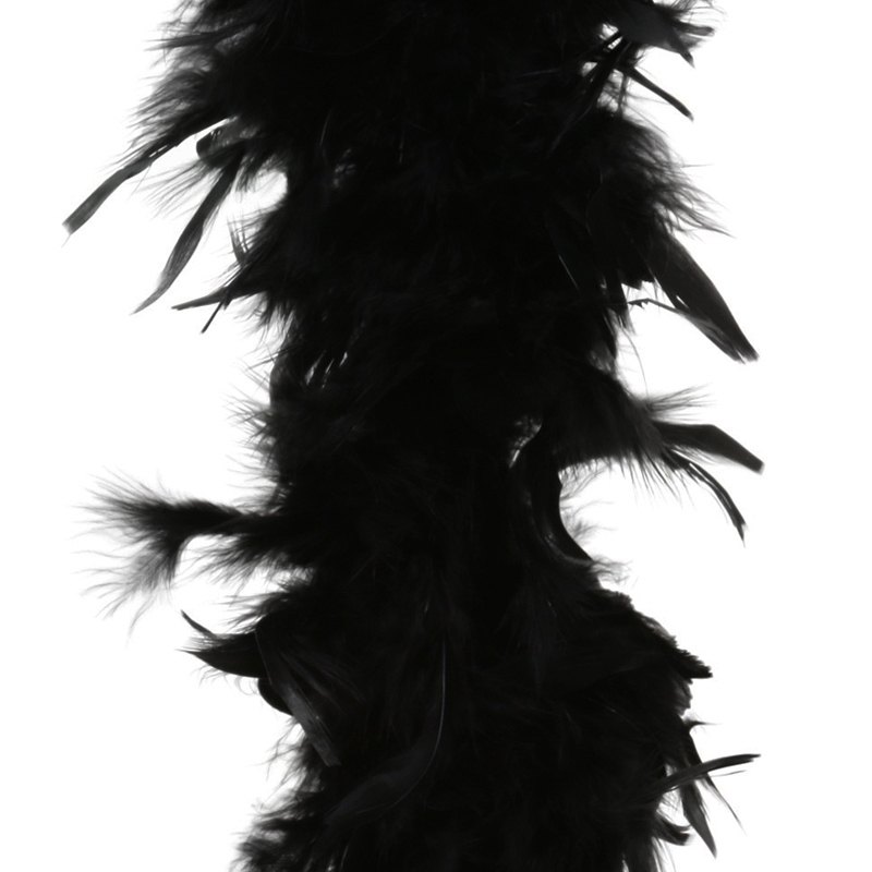 Halloween Feather Boa 40g Black 1.5m