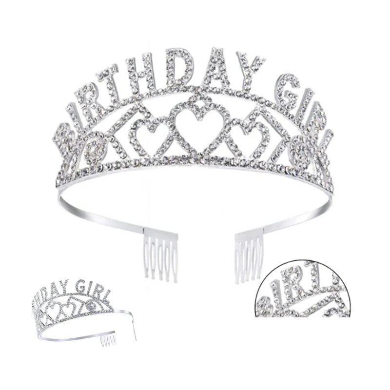 Party Tiara Crystal Birthday Girl