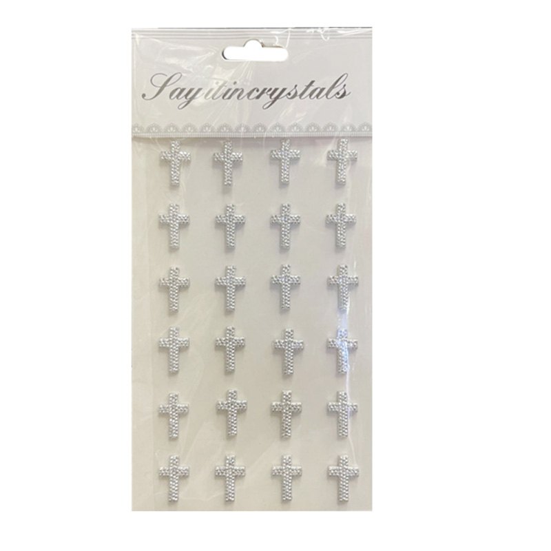 Stickers Cross 1.4x1.8cm 24pc